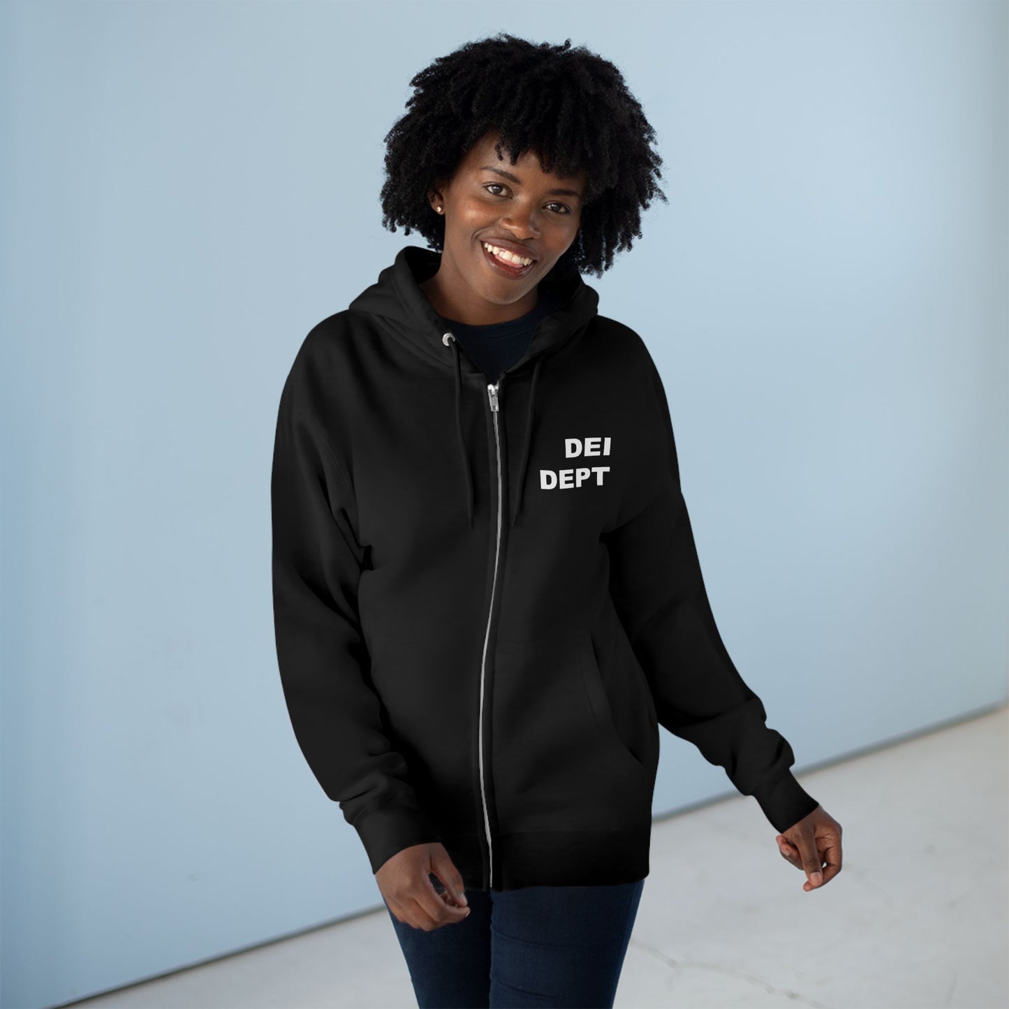 DEI Dept. Unisex Zip Hoodie